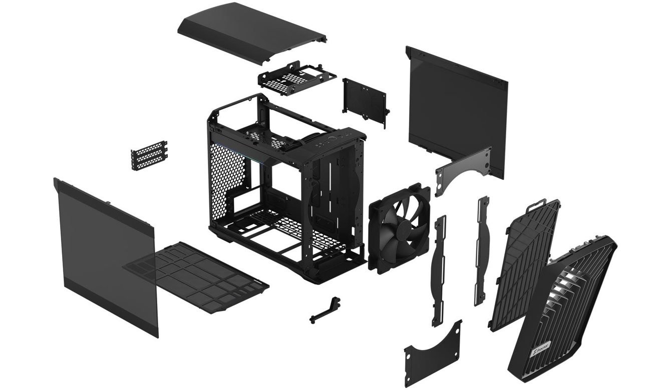 Fractal Design Torrent Nano Black TG Dark Tint - Obudowy do